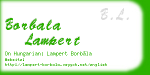 borbala lampert business card